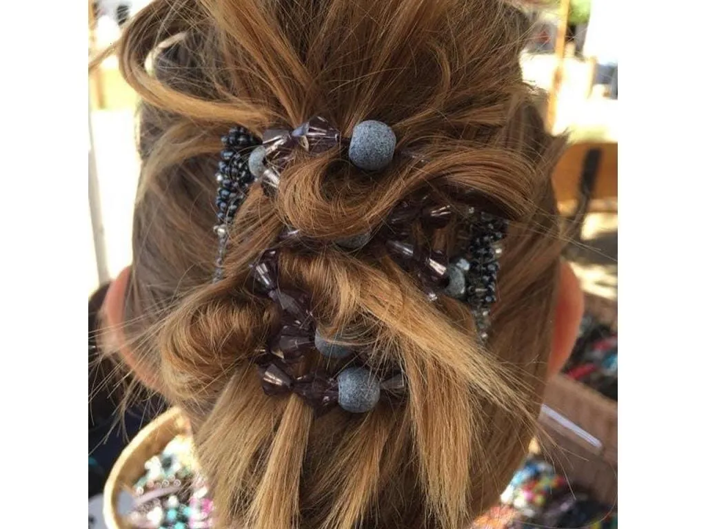 African Butterfly Wire Hair Clip - 7 Tong 426