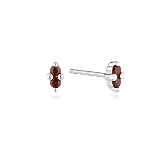 Birthstone Stud Earring | Sterling Silver