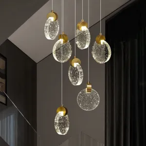 Compound Attic Crystal Chandelier