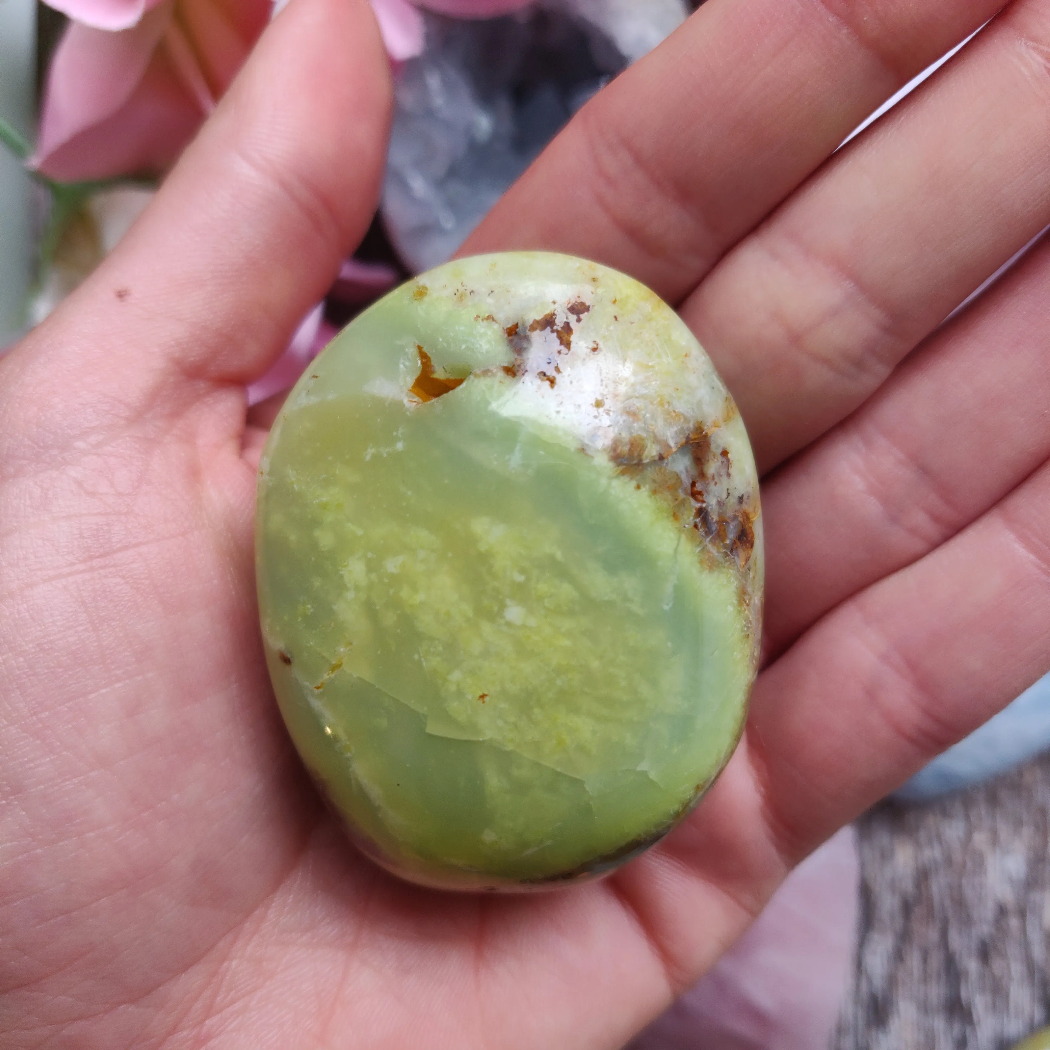 Green Opal Palm Stone (#14)