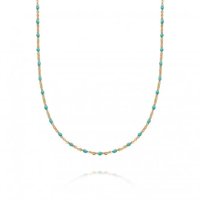 Treasures Turquoise Beaded Necklace BN02_GP