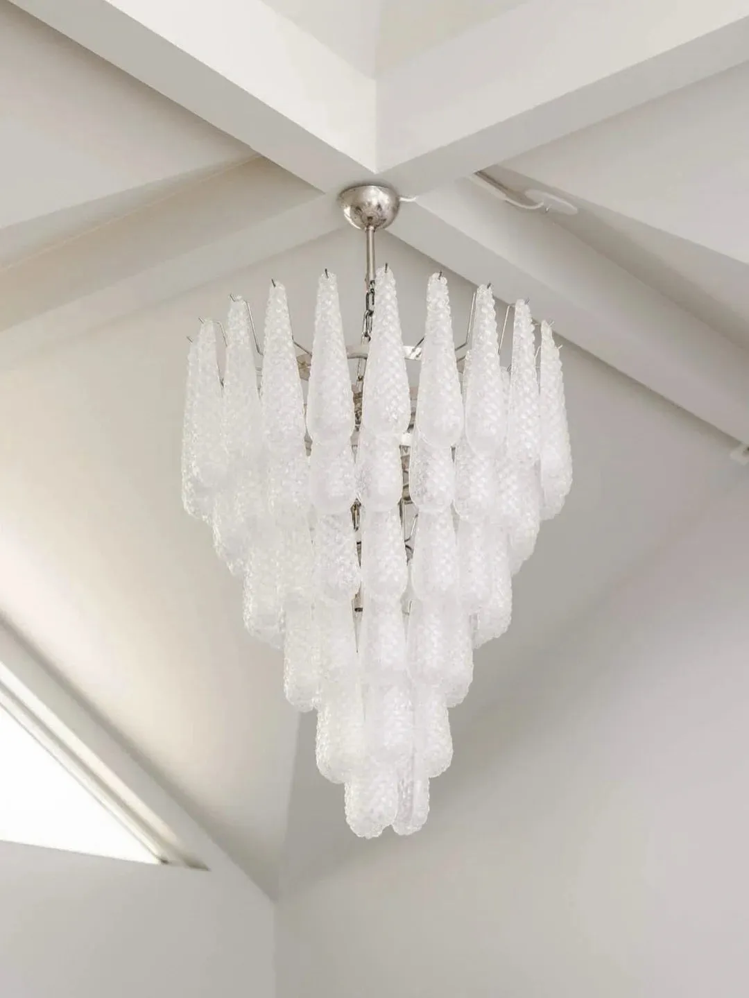 Vintage Murano Glass Petals Chandelier