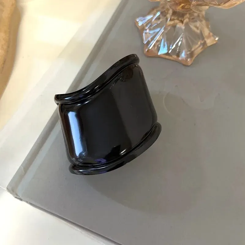 Wave Style Wide Open Cuff Bangle Bracelets